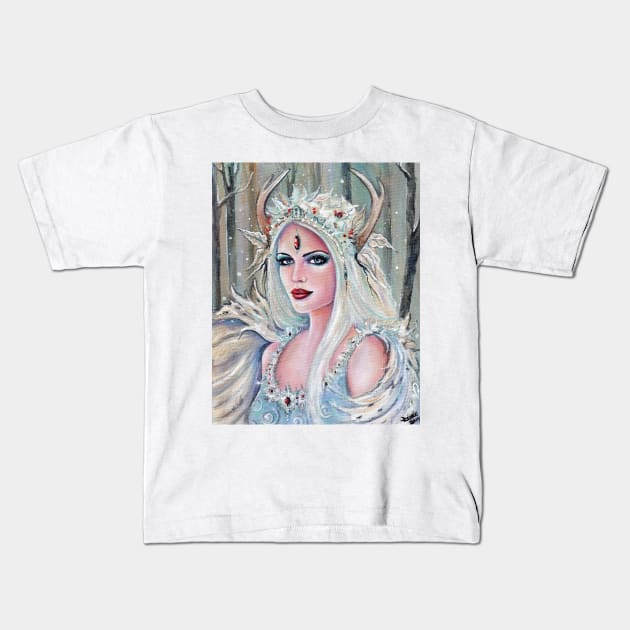 Alina Angel art By Renee Lavoie Kids T-Shirt by ReneeLLavoie